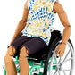 Barbie Ken Fashionistas Doll #167 with Wheelchair & Ramp Wearing Tie-Dye Shirt, Black Shorts, White Sneakers & Sunglasses, Toy for Kids 3 to 8 Years