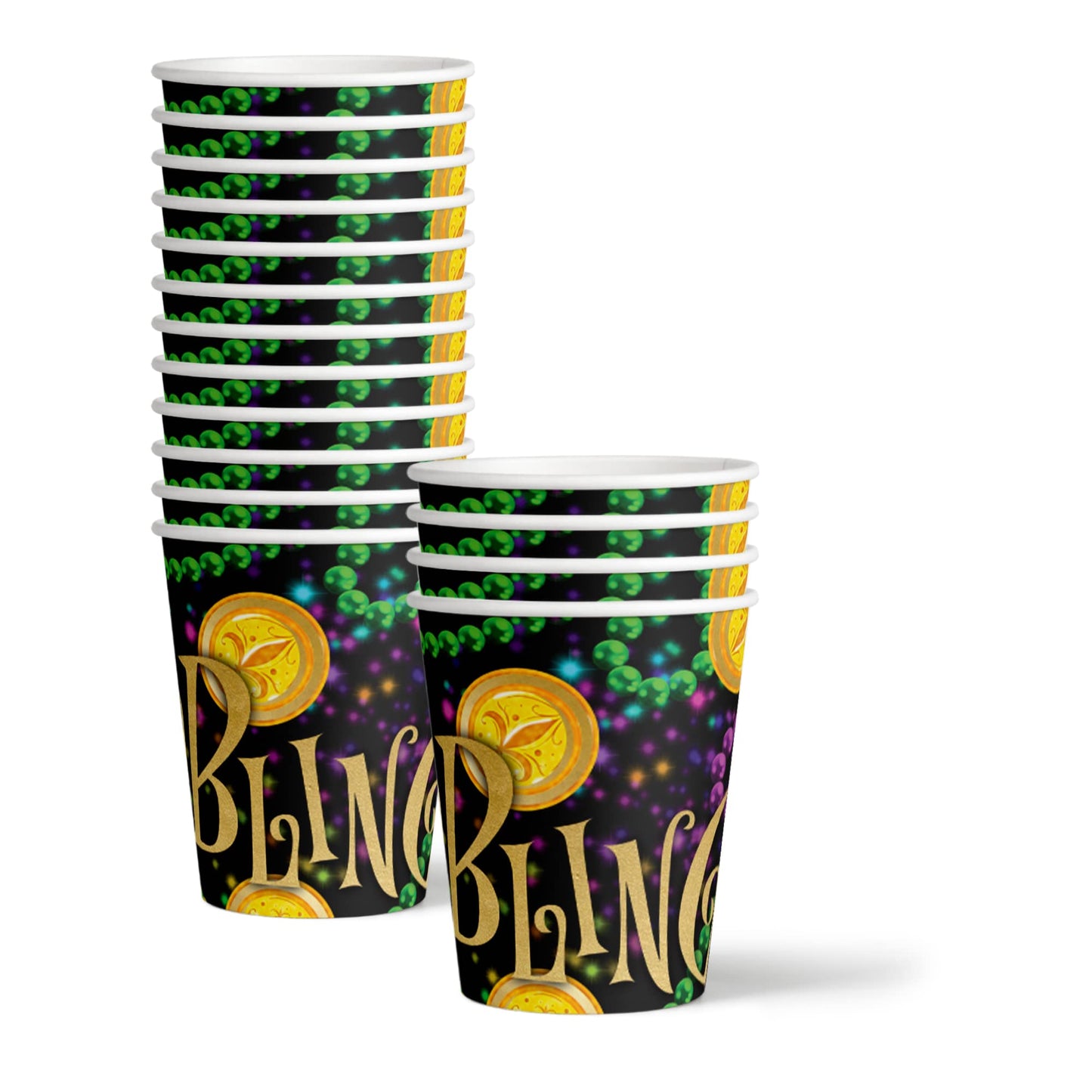Mardi Gras Party Supplies Set Plates Napkins Cups Tableware Kit for 16