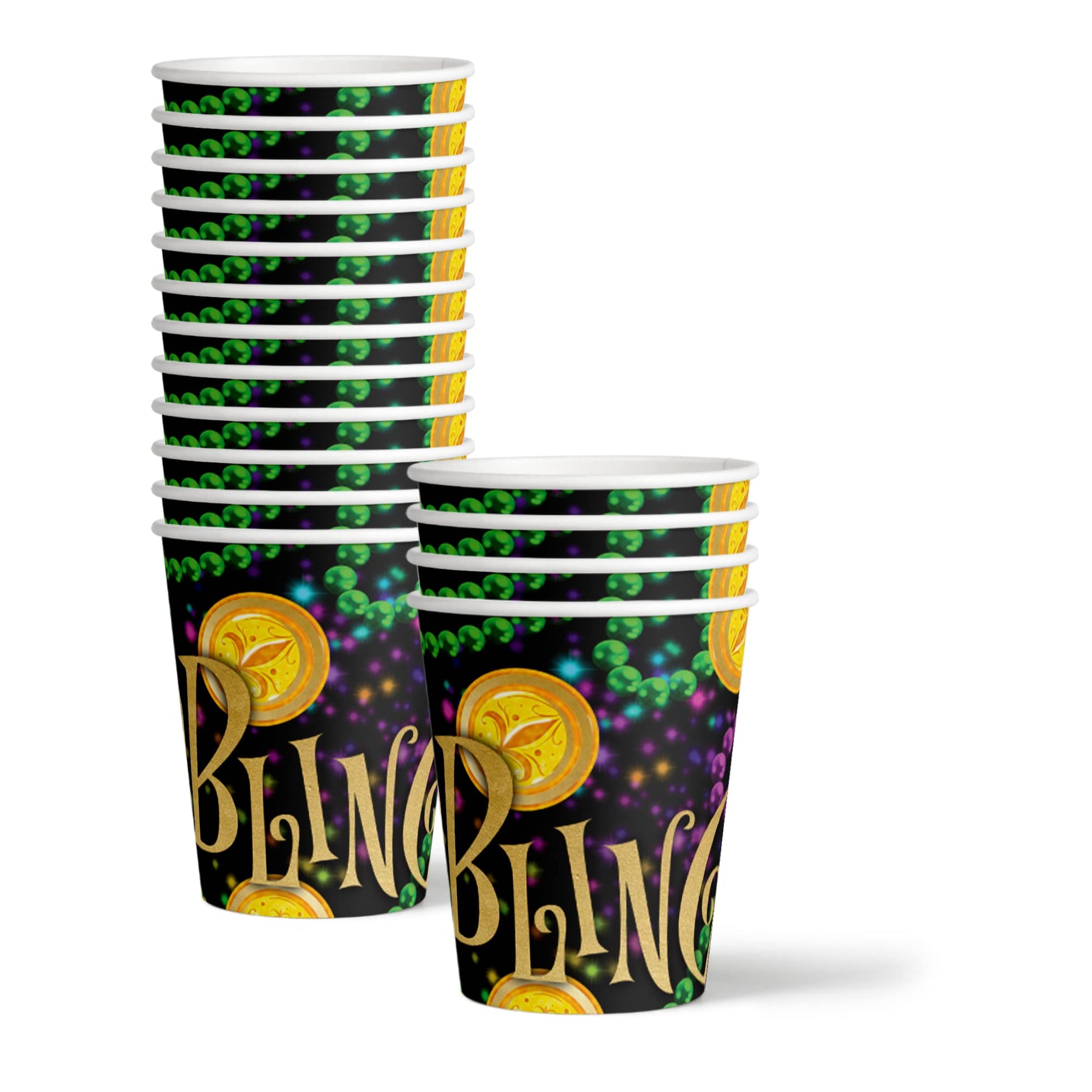 Mardi Gras Party Supplies Set Plates Napkins Cups Tableware Kit for 16