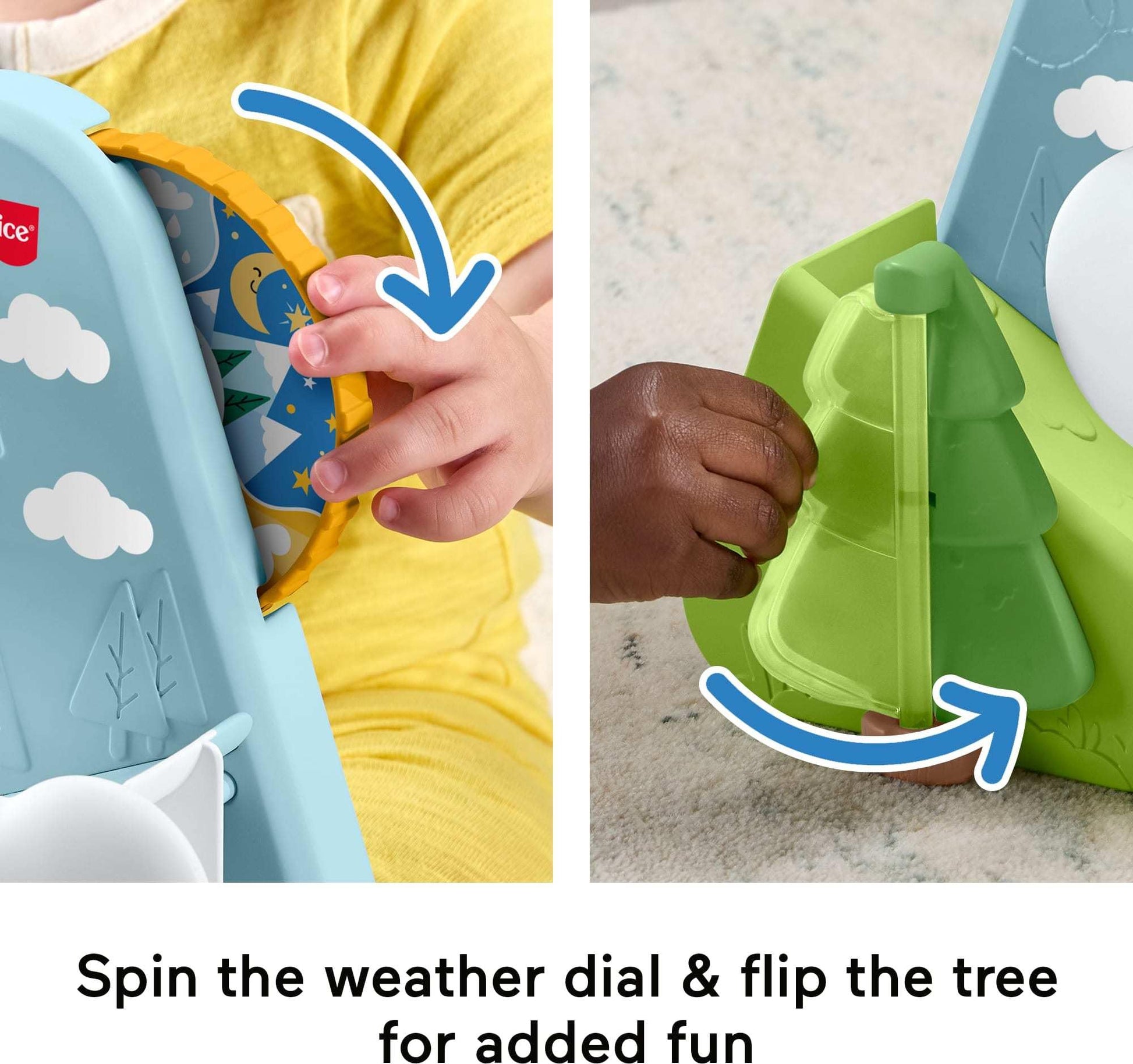 Fisher-Price Mountain Balls Forest Friendship Toy Chase on all fours, from 9 months, JLB88