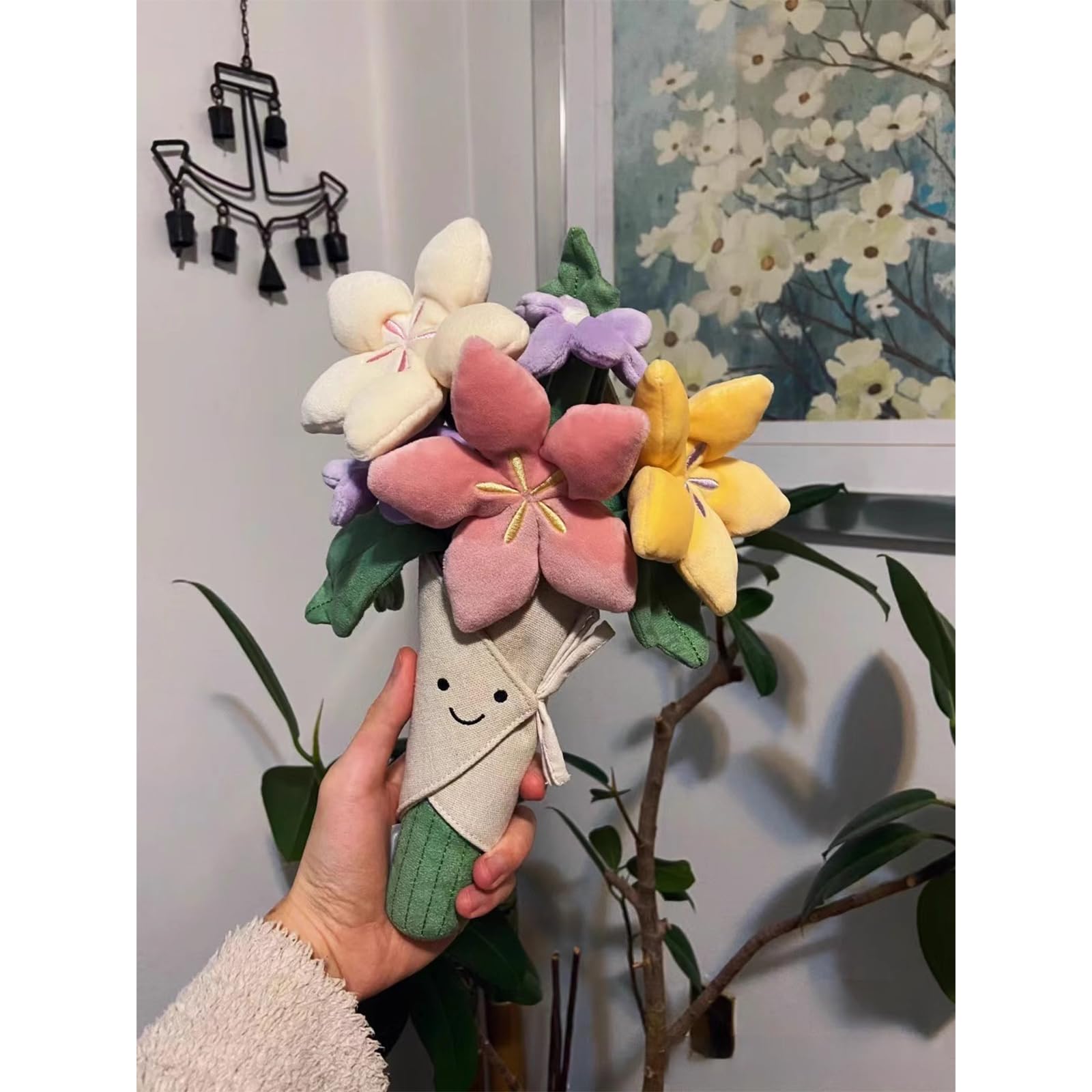 Courtco Cute Flower Plush Doll Stuffed Plant Plushie ?Decor Home Andbedroom Sweet Gifts for ?Cute Kawaii Gift for Valentines Day, Birthdays