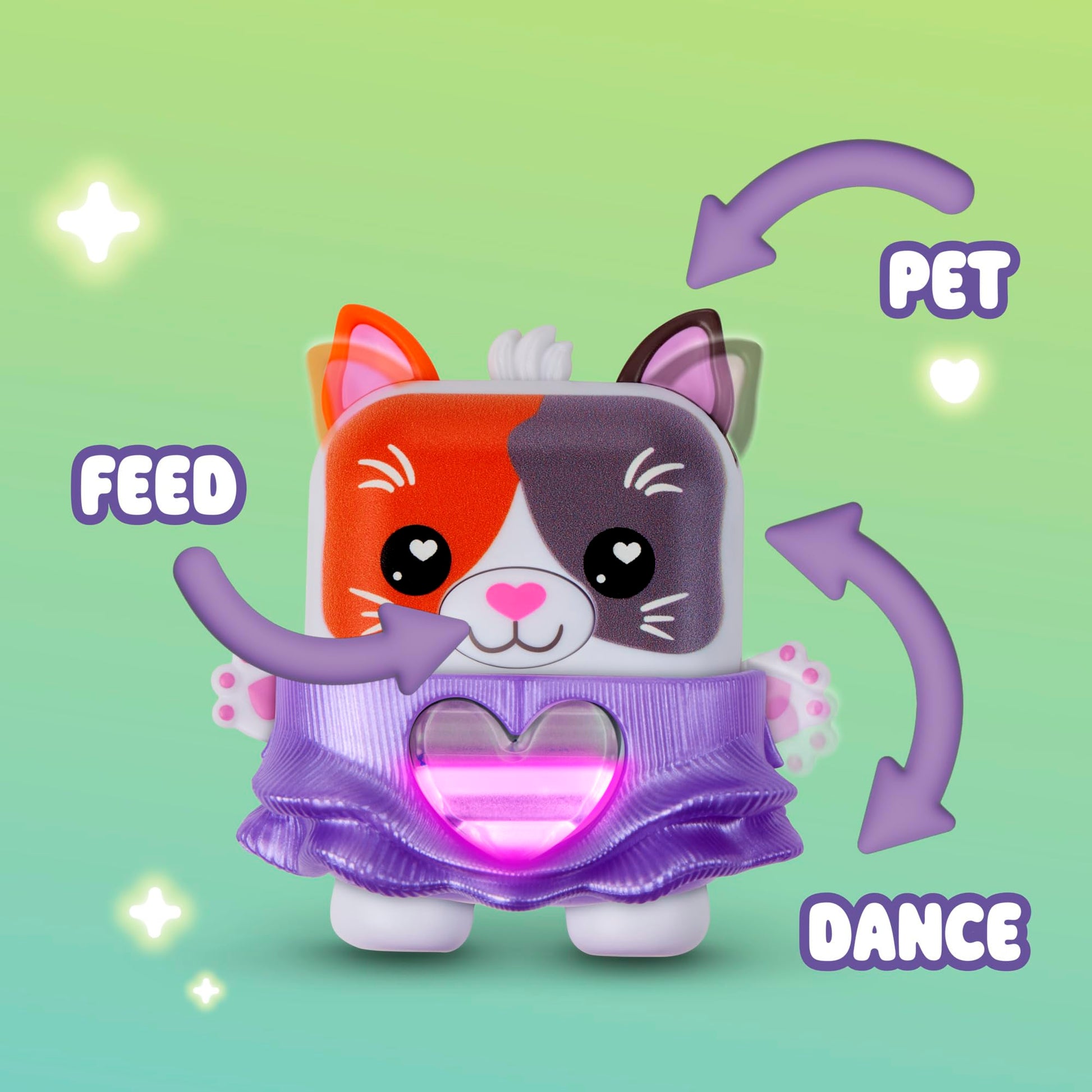 Nano-MALS Purrnelope The Calico Kitty, Electronic Pet Cat, 70+ Responses, Interactive Fidget Toys for Girls & Boys Ages 5+