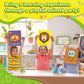 Broytain Alphabet Flash Cards,Giant ABC Animal Flash Cards for Toddler 3-5,26 Lowercase and Uppercase Letter Cards,Educational Learning Games