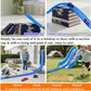 15 Ft Flexible Race Car Track for Kids, Rolls Up Portable Race Tracks with 6 Car & Suction Cups, Compatible with Hot Wheels and Diecast 1/64th Cars
