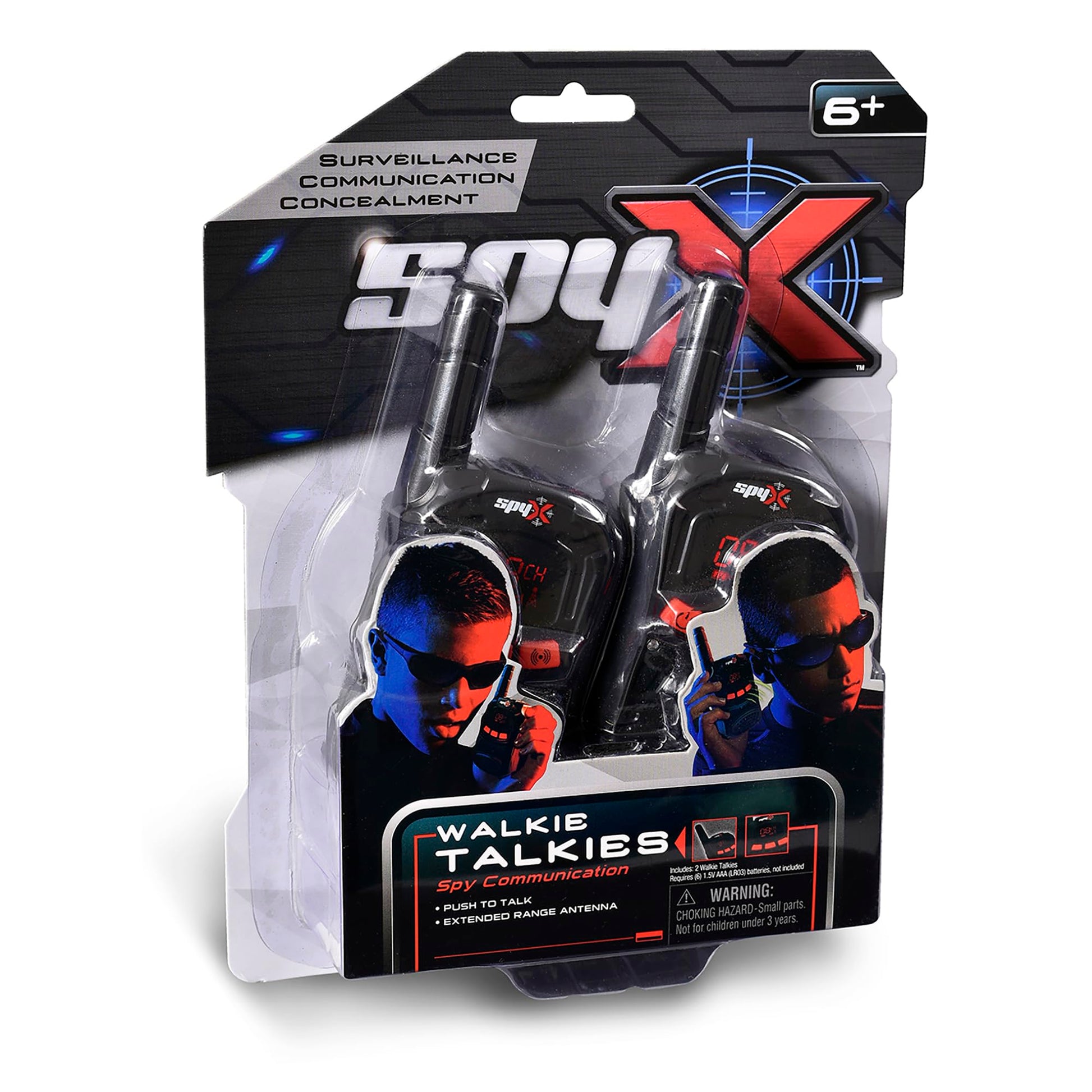 MukikiM SpyX / Spy Walkie Talkies - Made for small hands and doubles as a Spy Toy for Buddy Play. Perfect addition for your spy gear collection!