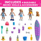 MEGA Construx Barbie Kids Building Toy Set, Dream Camper Adventure with 580 Pieces, 4 Micro-Dolls, Barbie Pets and Accessories, Pink, Ages 6+ Years