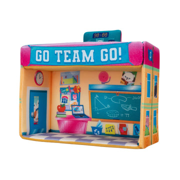 Squishville by Original Squishmallows Deluxe Academy Playset - Includes 2-Inch Eunice The Unicorn Plush, School Desk, Locker, and School Playscene