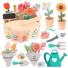 umu® Wooden Garden Play Set - 30 Pcs Kids Gardening Toy with Watering Can Shovel Rake Basket & Accessories - Outdoor Pretend Play Tool Set for Boys