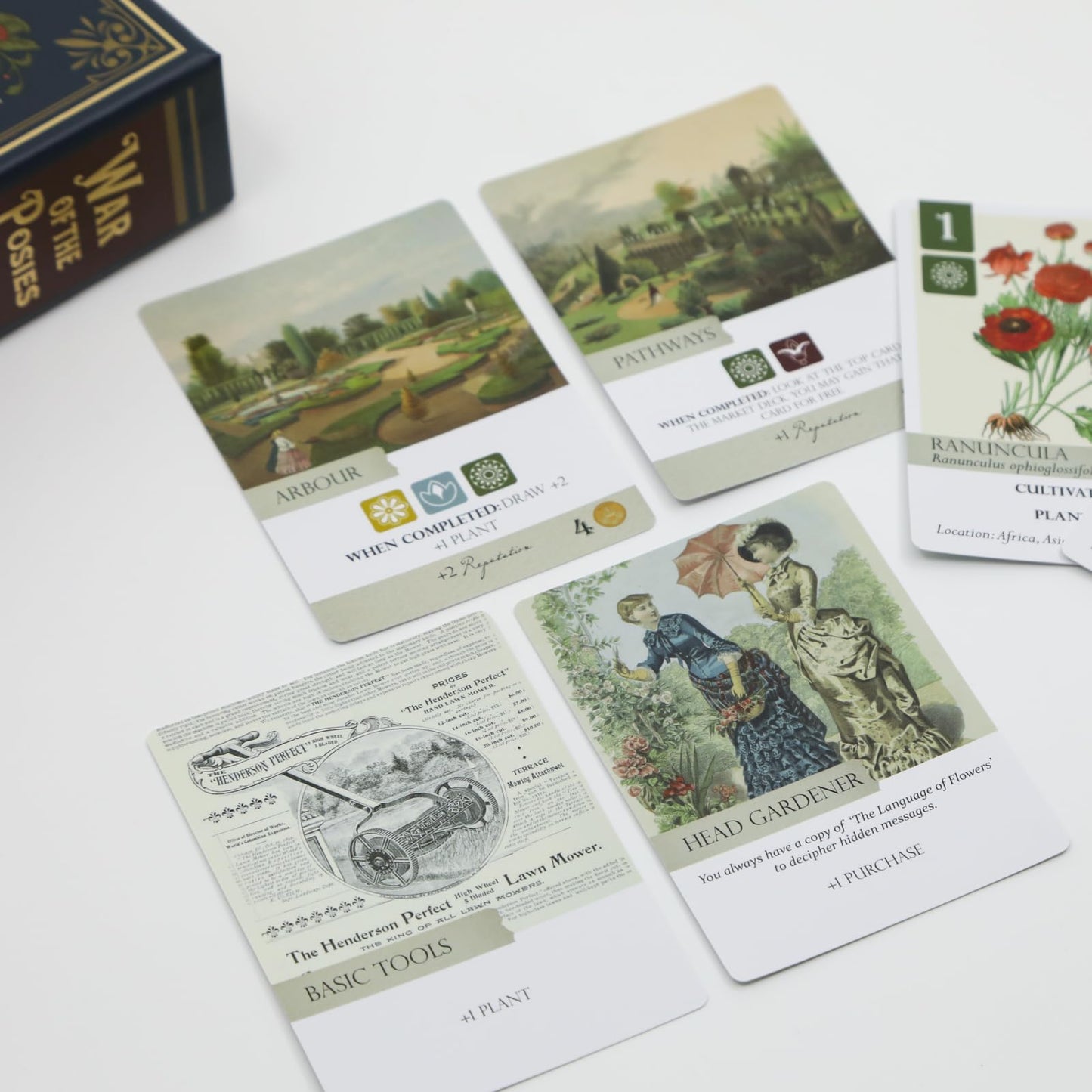 Botany: War of the Posies | Family Strategy Game for Young Botanists and Adults | Ages 8+ | for 2-4 Players | Average Playtime 30 mins | Perfect