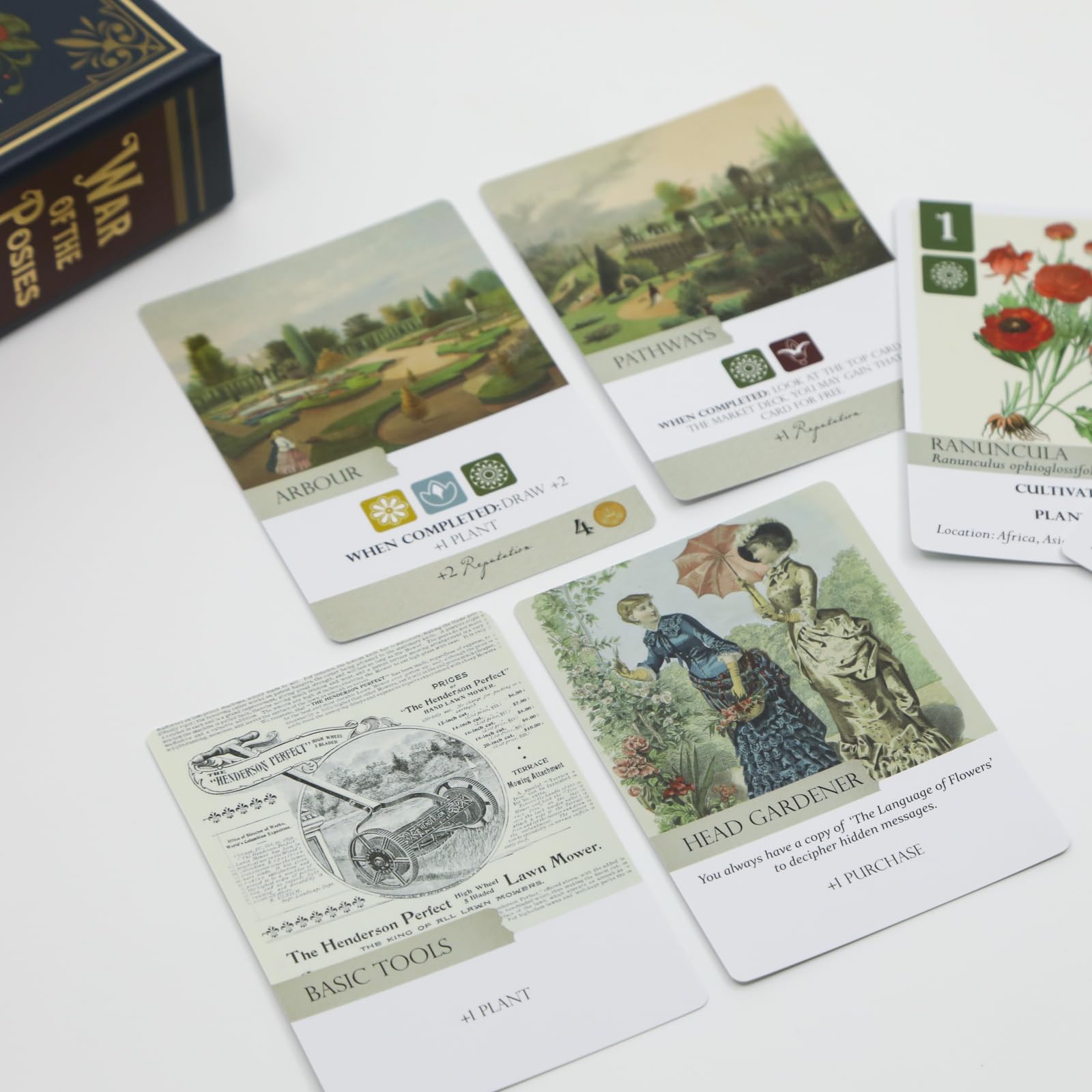 Botany: War of the Posies | Family Strategy Game for Young Botanists and Adults | Ages 8+ | for 2-4 Players | Average Playtime 30 mins | Perfect