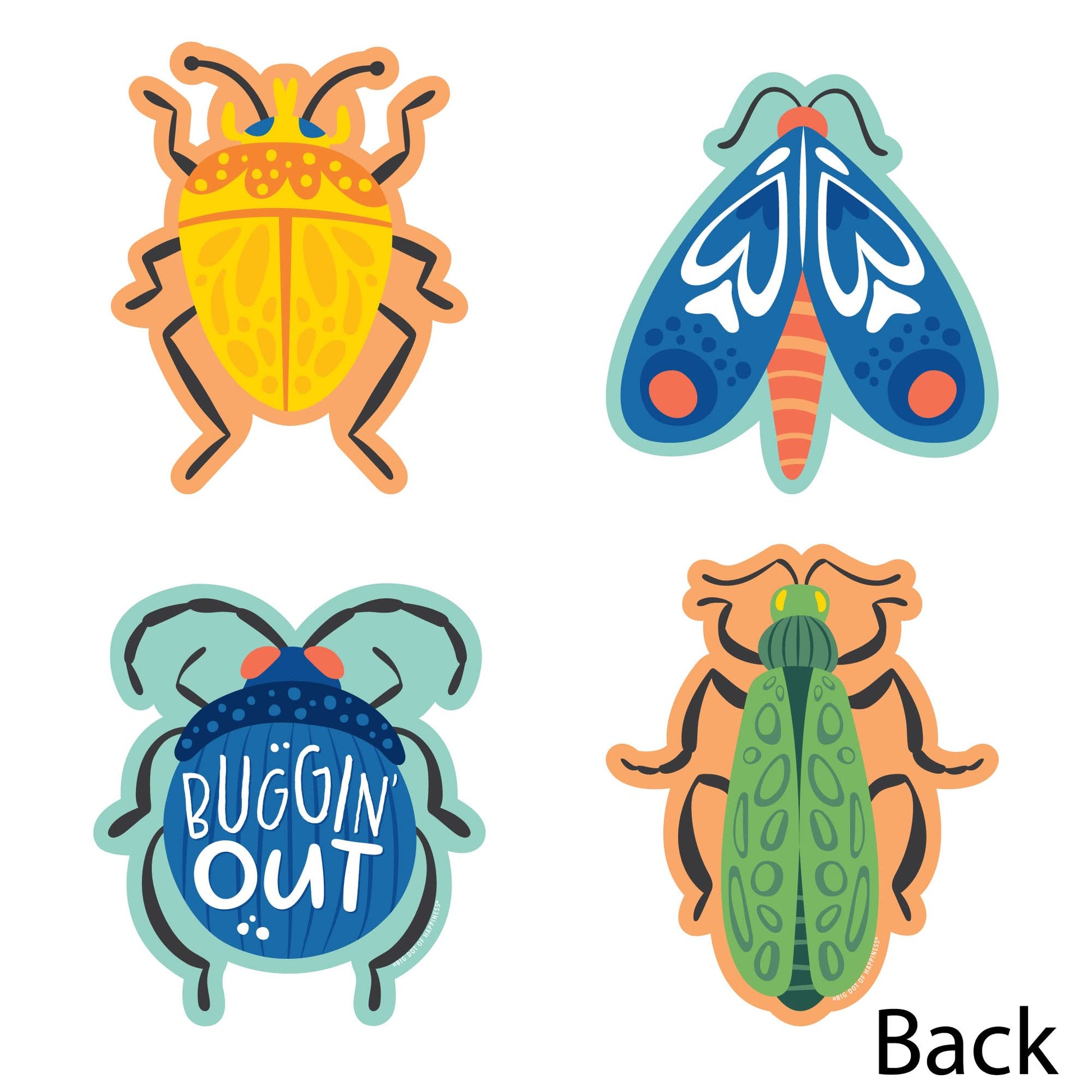 Big Dot of Happiness Buggin' Out - Decorations DIY Bugs Birthday Party Essentials - Set of 20