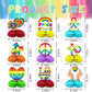 9PCS Pride Honeycomb Table Centerpiece Pride Day Decorations Rainbow Honeycomb Centerpiece LGBT Love is Love 3D Table Toppers Centerpiece Signs