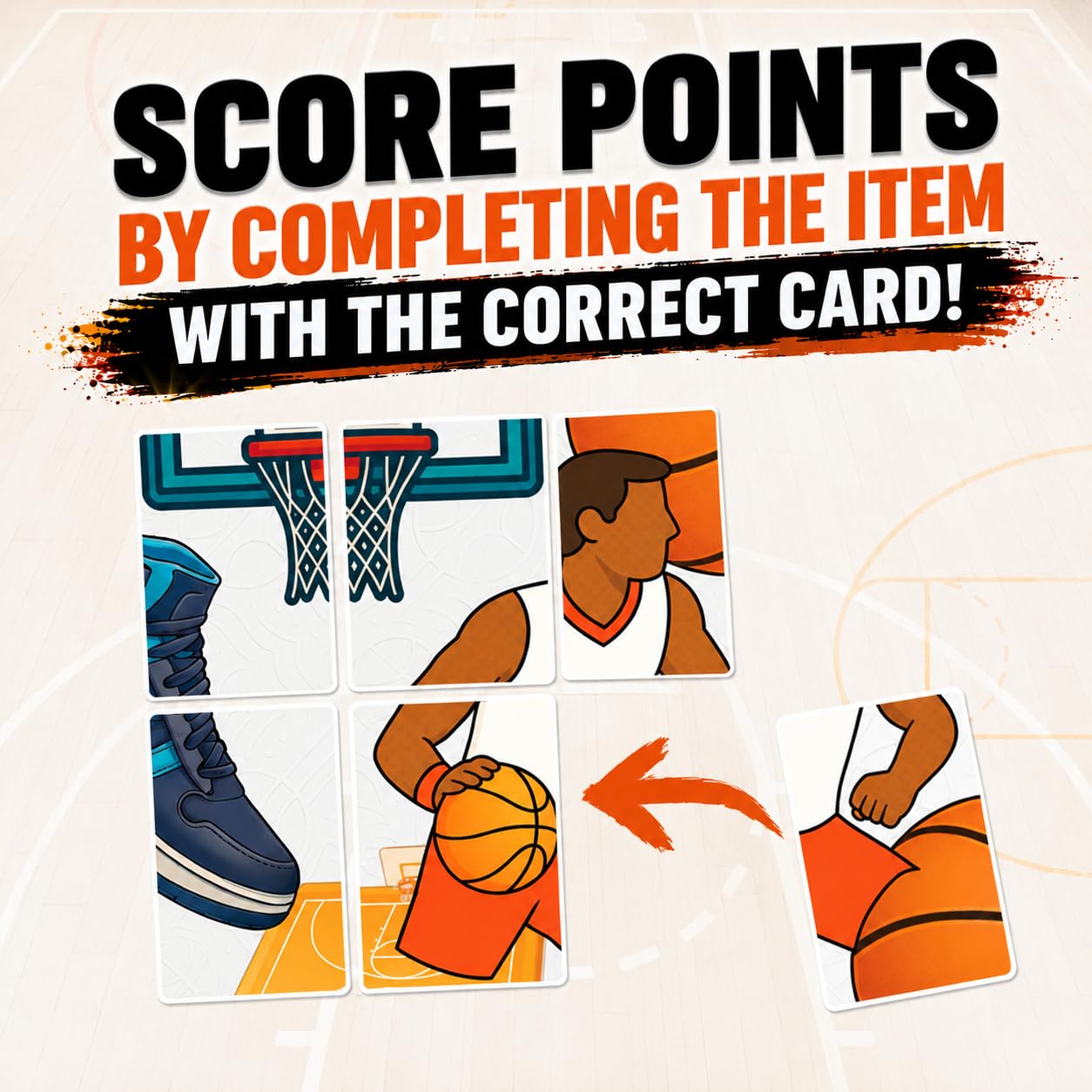 Basketball Duel! Basketball Card Game, Gift for Boys & Families Ages 7+