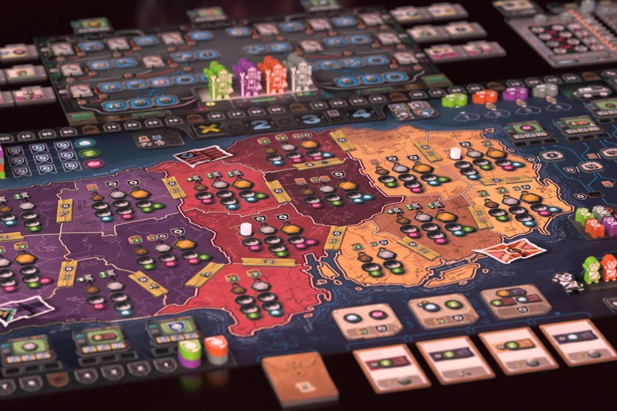 Devir - Phoenix New Horizon Board Game, PostApocalyptic Euro Strategy Game with Worker Placement & Engine Building for Adults & Teens, Age +14, 1-4