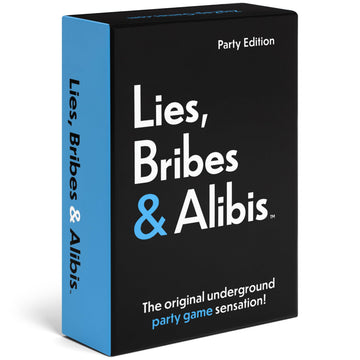 ZigZag Games Lies, Bribes & Alibis - A Fun Adult Party Card Game for Date Nights, College Bashes, Friendly Gatherings and Game Nights - Free Bonus