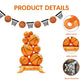 2 Pack Self Standing Basketball Foil Balloons 3.5 ft with Field Base for Birthday Themed Party Decoration Sports Supplies Decor (Basketball Pile) (2