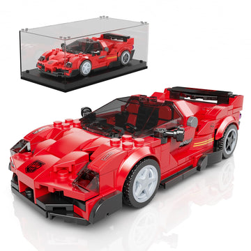 Mould King F4T Classic Sports Car Building Kits, MOC Racing Car Toys Model, Vehicle Blocks Set Suitable for Boys to Build, House Decoration Gifts