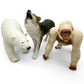 Jumbo Safari Animal Toys - Soft Zoo Playset for Kids, Realistic Wild Figurines, Educational Party Birthday for Kids Ages 3-12 (3 pcs Gorilla Wolf