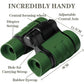 Extrapins Kids' Compact Green Binoculars, Outdoor Exploration Kit, Green