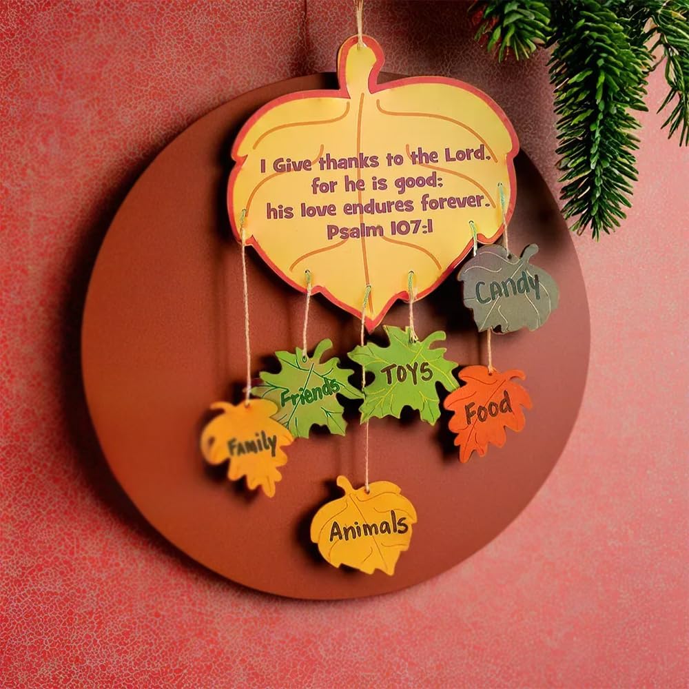 Thankful Leaves Mobile Craft Kit -Makes 12 - Crafts for Kids and Fun Home Activities