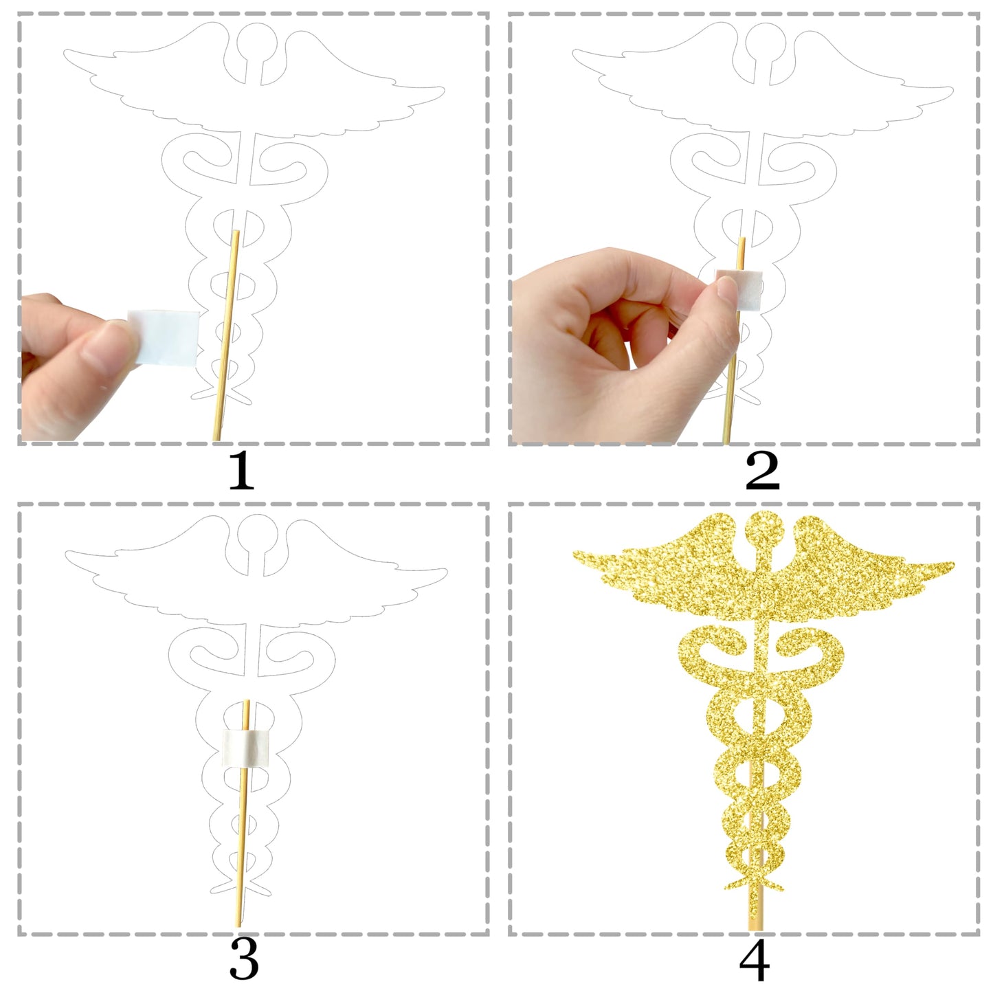 28Pcs Nurse Party Centerpiece Sticks Nurse Graduation Decorations Glitter Nursing School Graduation Table Centerpieces for Nurse Grad Party Medical RN