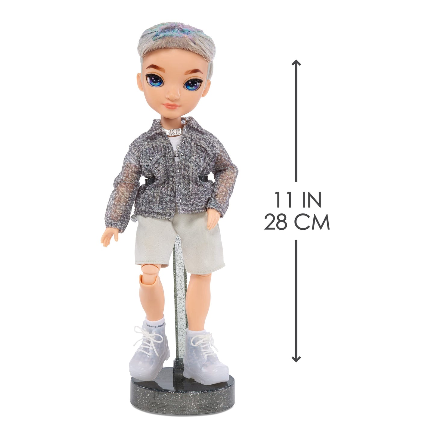Rainbow High Aidan- Purple Boy Fashion Doll. Fashionable Outfit & 10+ Colorful Play Accessories. for Kids 4-12 Years Old and Collectors.