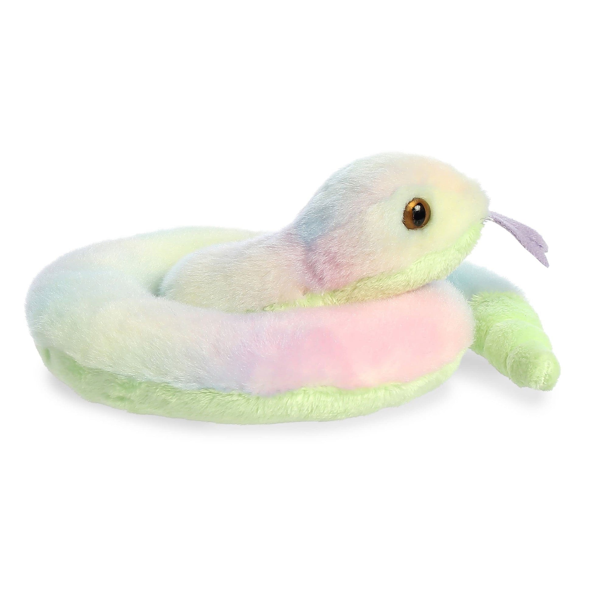 Aurora® Adorable Mini Flopsie™ Lula Snake™ Stuffed Animal - Mini Companions Ready for Playful Adventures - for Kids All Ages, Toddlers, Adults,