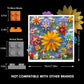 TG BLOCKS Micro Brick Flower World Building Set, 3D Floral Wall Art Home Office Decoration or Table Display, Creative Building Craft Set, Ideas Gift