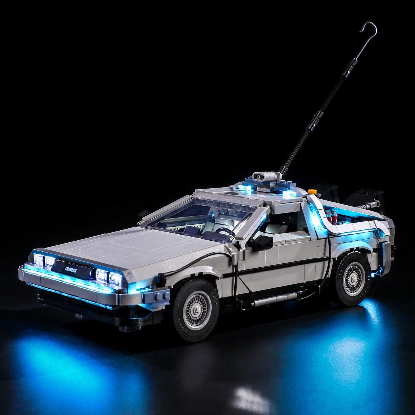 YEABRICKS LED Light Kit for Lego - Creator Expert Back to The Future Time Machine Building Blocks Model, LED Light Set Compatible with 10300(Lego Set