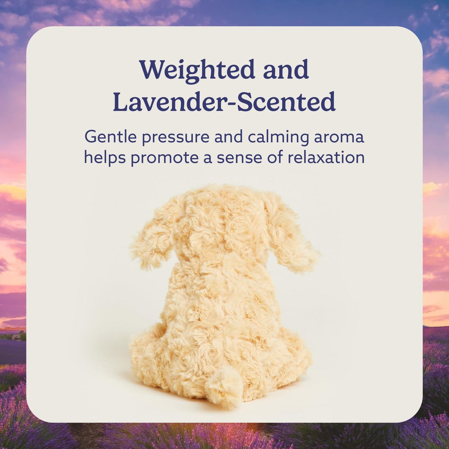 warmies Junior Microwavable & Weighted Stuffed Animals, Golden Dog - Heated Stuffed Animal Plushie for Warmth & Comfort - Cute Soft Plush Toys