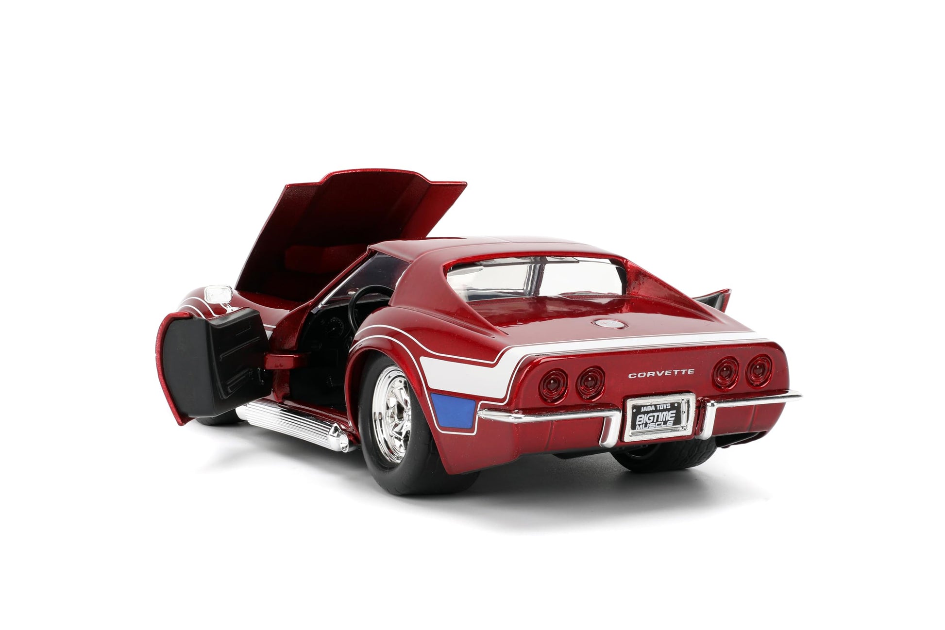 Jada Toys Bigtime Muscle 1:24 1969 Corvette Stingray ZL-1 - Opening Doors, Hood, Trunk, Rubber Tires - Collectible for Adults and Kids