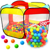 Kids Ball Pit Pop Up Large Tent for Toddlers - Indoor & Outdoor Gift Toys for Infants Girls & Boys, Baby Playpen with Zippered Storage Bag, 200