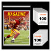 100 Pack Magazine Bags and Boards - Acid-Free & Archival Quality, Resealable 8 ¾" x 11 ?" Magazine Sleeves and 24pt Backing Boards for Standard Sized