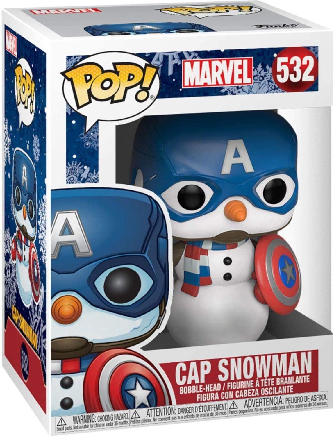 Funko Pop! Marvel: Holiday - Captain America Snowman Vinyl Figure