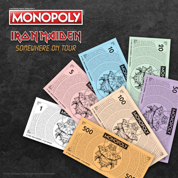 Monopoly Iron Maiden | Play as Bruce’s Lantern, Guitar Amp Stack, Nicko’s Drum Kit, and More | Officially Licensed Collectible Game Honoring British