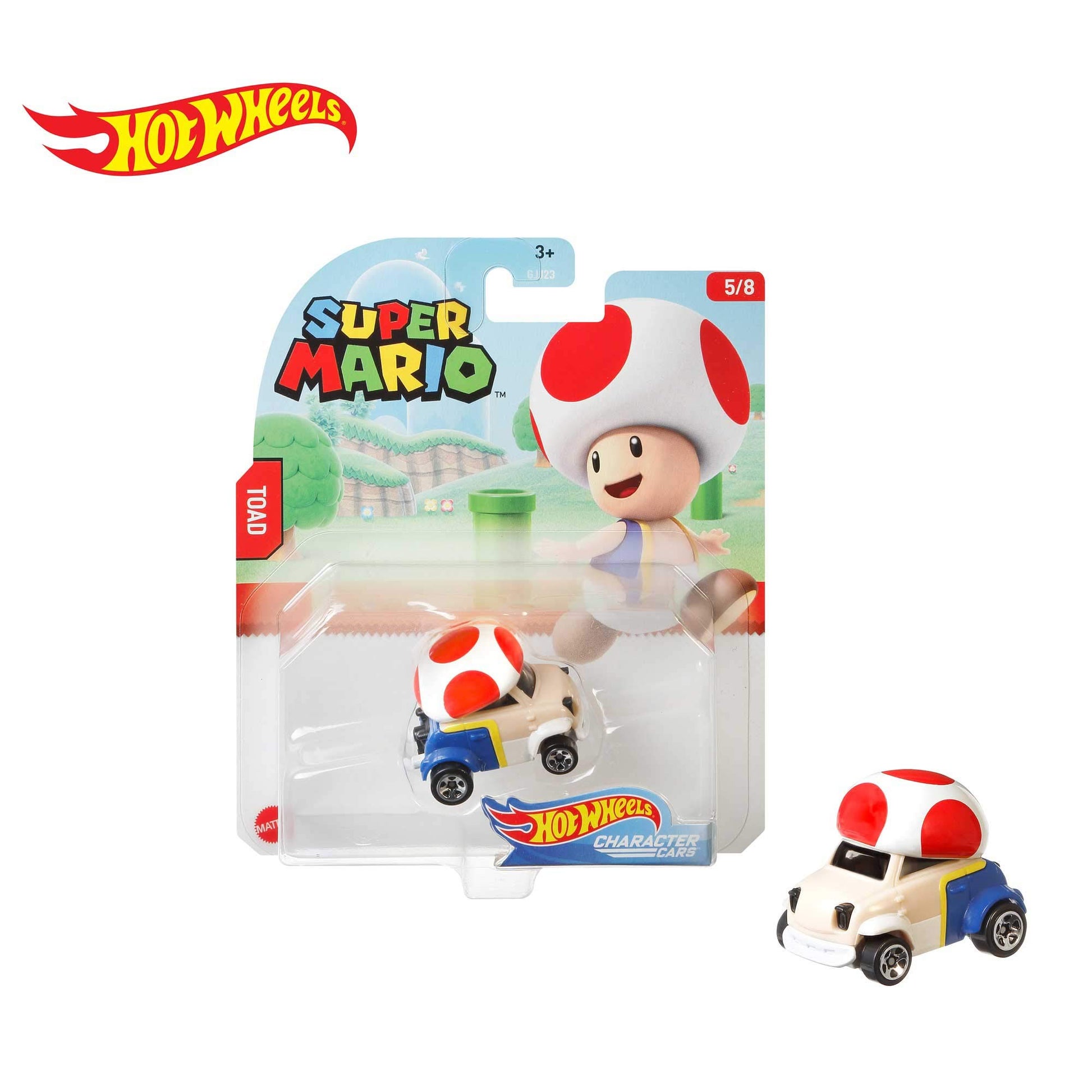 Hot Wheels Gaming Character Car Super Mario 2020 Series-Toad Vehicle(5/8)