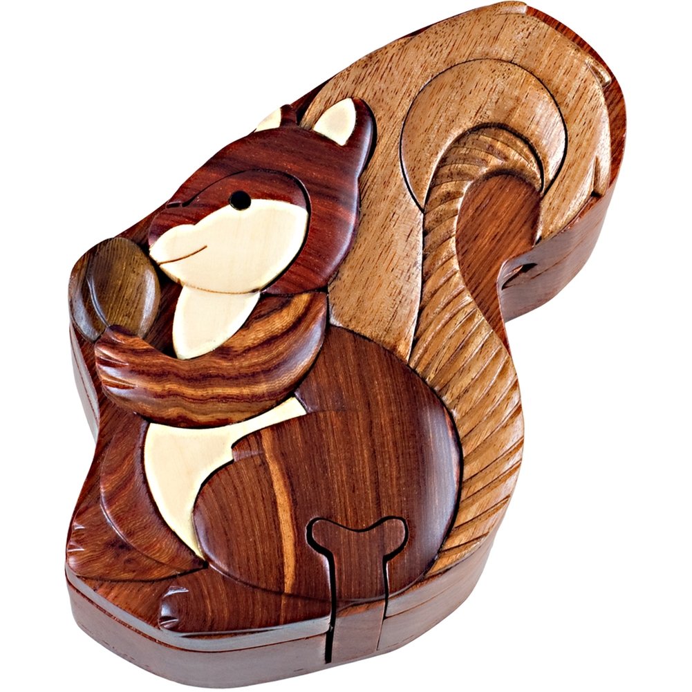 Squirrel - Secret Wooden Puzzle Box