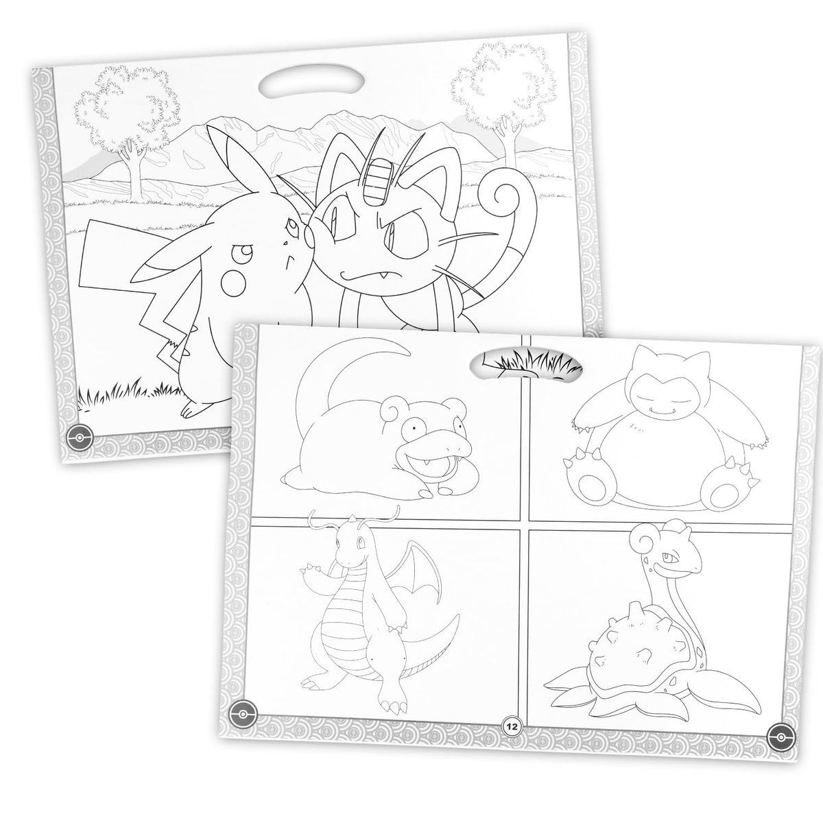 Pokemon Sticker Activity Pad Bundle - 50+ Stickers, Coloring Pages 11"x14"