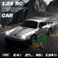 MOCOMI RC Drift Car 1:24 Scale, 4WD Remote Control Car with LED Lights 20KM/H High Speed, Dual-Mode Racing & Drifting Toy Car with 2 Batteries, Gift