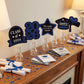 25 Pcs Red and Black Class of 2026 Congrats Grad Table Centerpieces Congratulate Graduation Centerpiece Sticks for Graduation Party Decorations