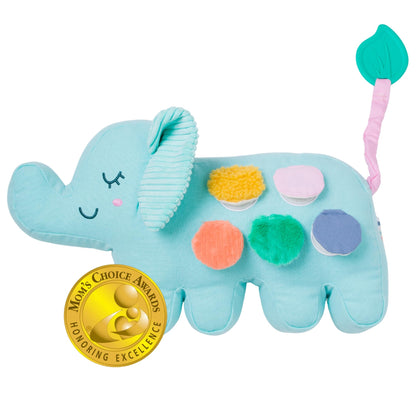 Birdsong Bilingual Baby Toy - Spanish & English Elephant Plush, Musical & Sensory Toy for Babies, Teaches First Verbs, Plays “Un Elefante” Lullaby