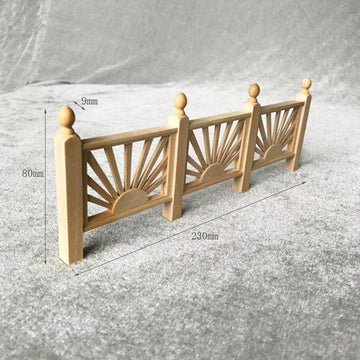 SXFSE Dollhouse Decoration Accessories, Miniature Fence Handrail 1:12 Mini Dollhouse Fence Cute House Mini Fence