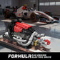 Mould King Racing Car Engine Building Kit, Build Your Own Engine Model Kit that Run, STEM Engineering & Physical Science Experiment Set with Battery