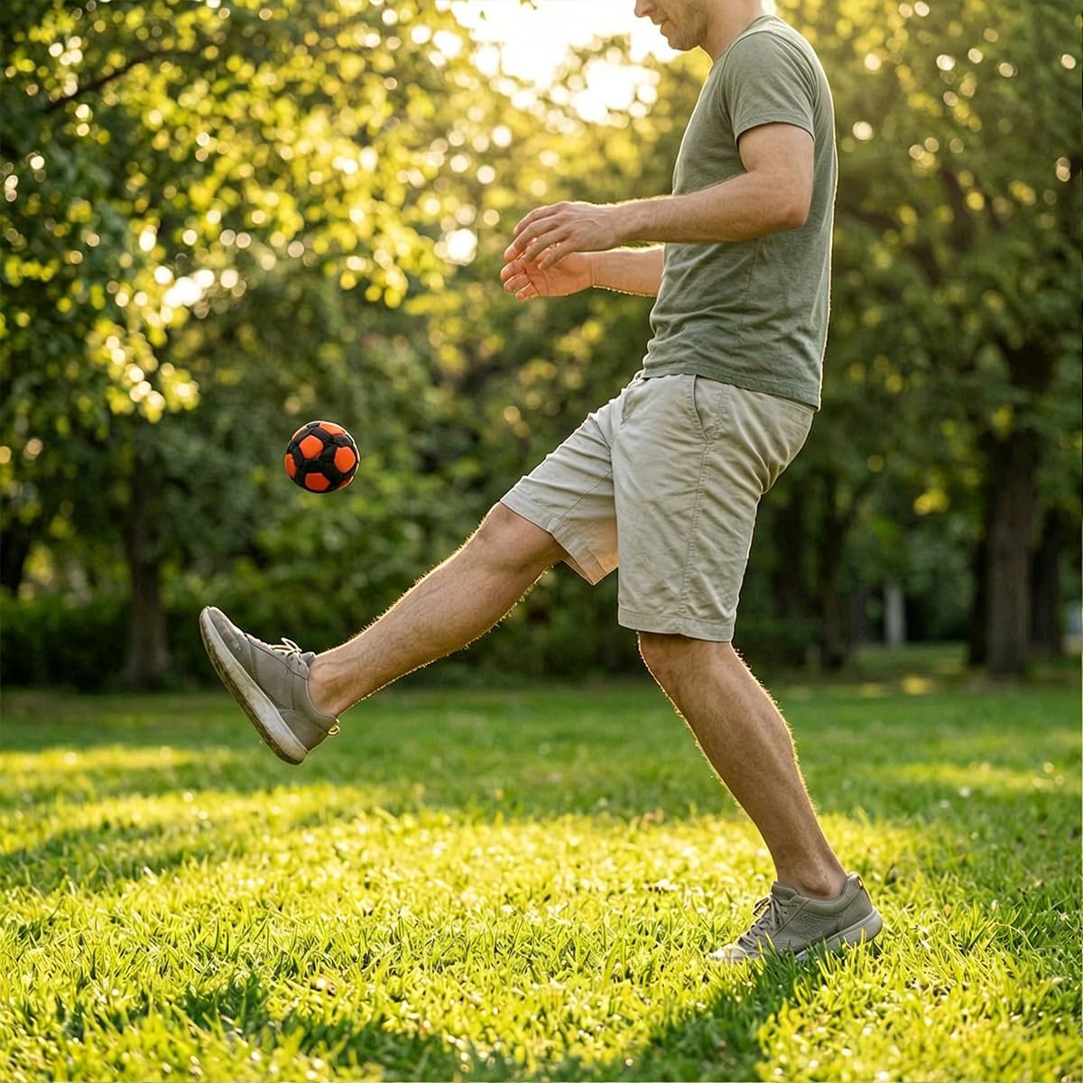 Aurellorzo Footbag 32-Panel Pellet Filled Kick Bag, Soft Durable Juggling Ball for Foot Coordination Training, Outdoor Play, Stress Relief Toy (6