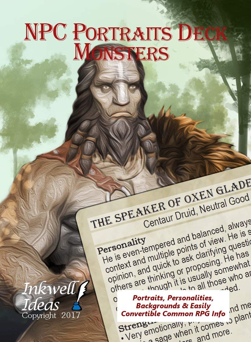 NPC Portraits Deck: Monsters