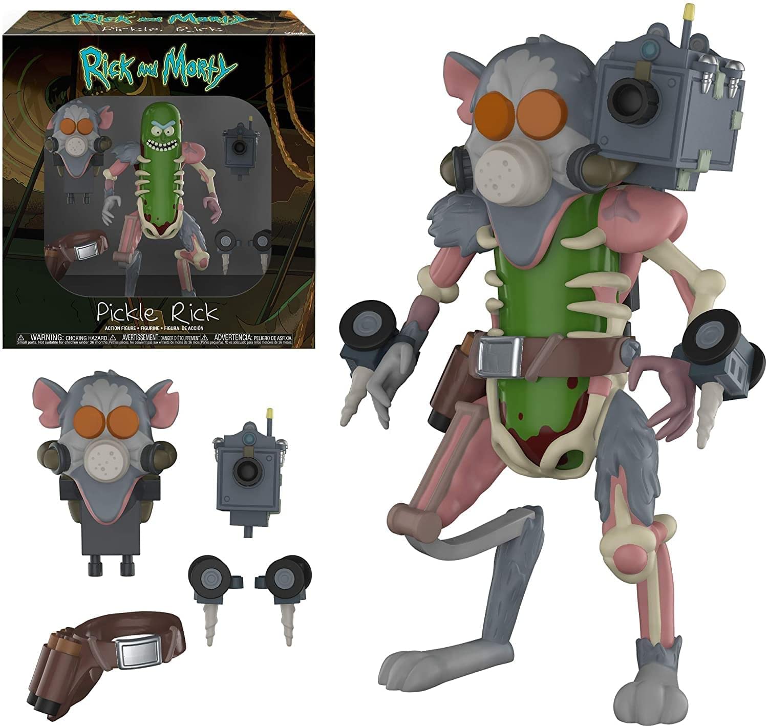Funko Action Figure: Rick and Morty: Pickle Rick - Collectible - Gift Idea - Official Merchandise - for Boys, Girls, Kids & Adults - TV Fans