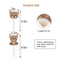 Beary First Birthday Cupcake Toppers,Bear 1st Birthday Decorations