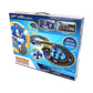 NKOK Sonic and Shadow Race Track Set with Working Lights, Lap Counter, Figure-8 Slot Car Track, Brown Box Packaging