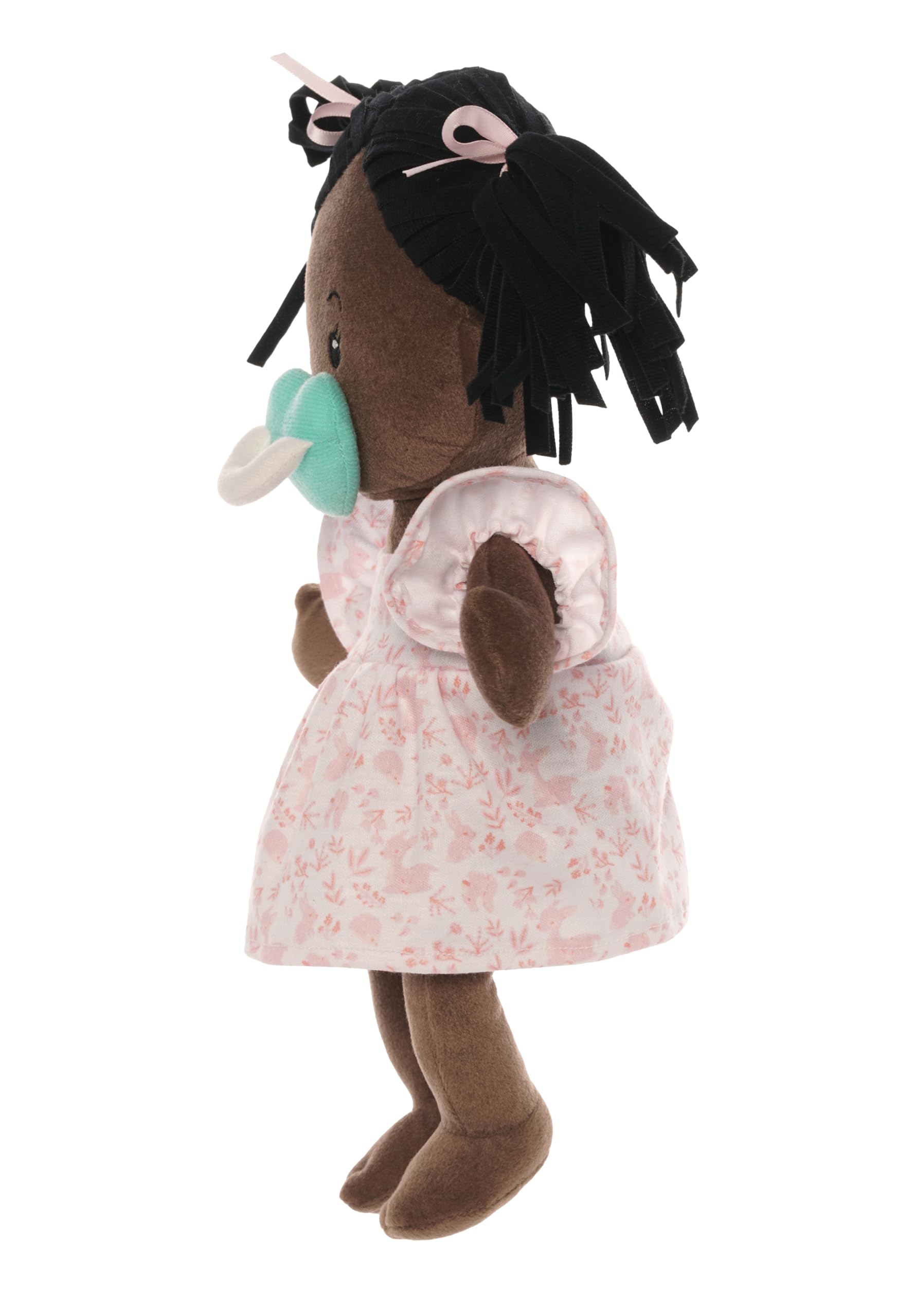 Manhattan Toy Love, Stella Soft Baby Doll, Brown with Black Pigtails