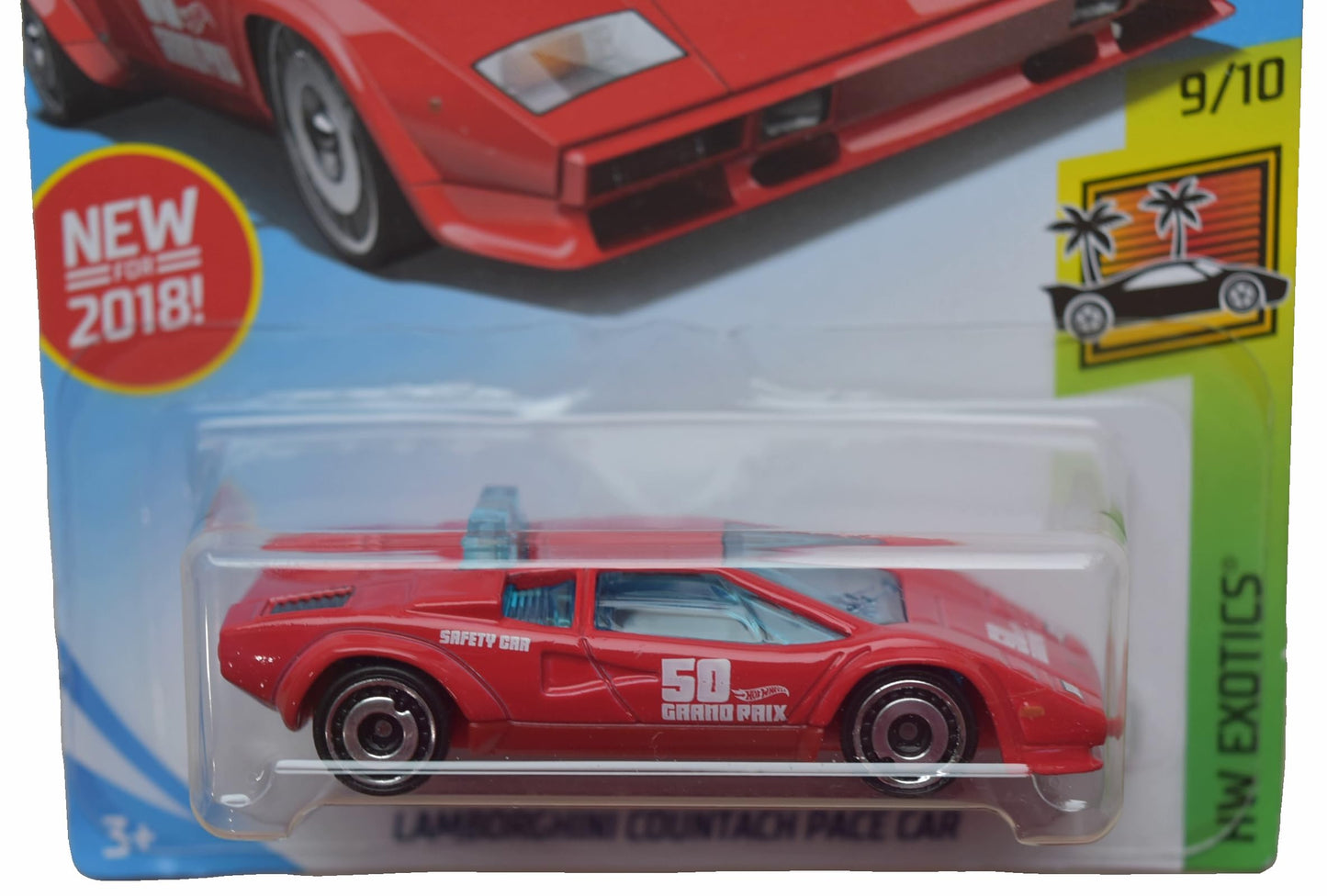 Hot Wheels Lamborghini Countach Pace Car, Exotics 9/10 - red